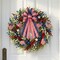Patriotic Wreath Bow – 20.87" Large Red, White & Blue Stars & Stripes Bow with Wired Edge, Pre-Made Flag Bow for Front Door, Memorial Day, Veterans Day & Independence Day